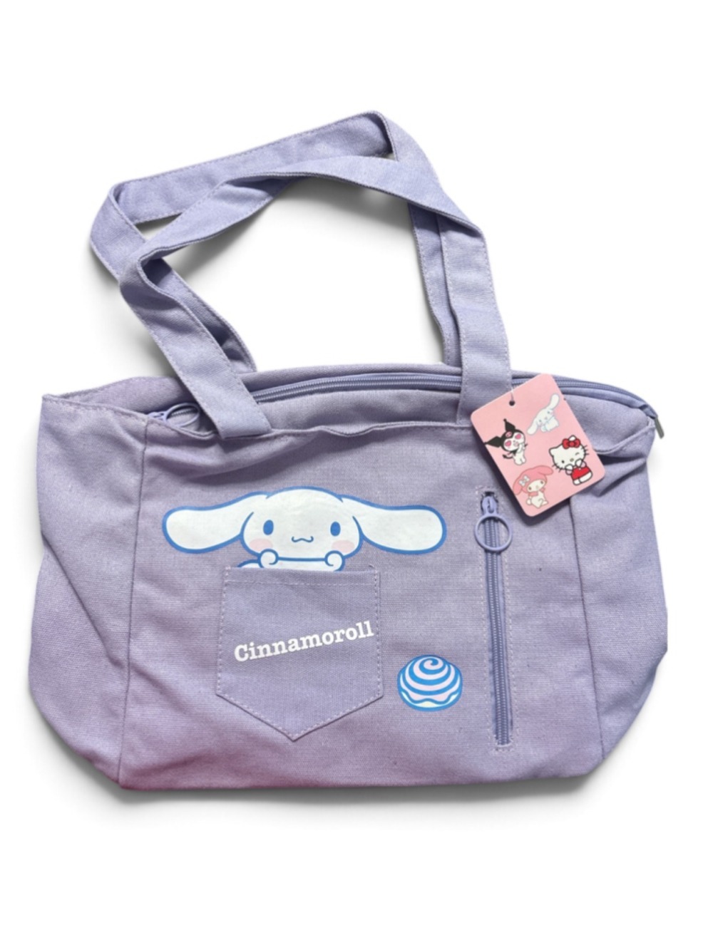 Sanrio Cinnamoroll Tote Bag Purple White